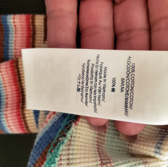 Chaps Western Aztec Women's Colorful Shirt With Silver Buttons Size S - Picture 7 of 8